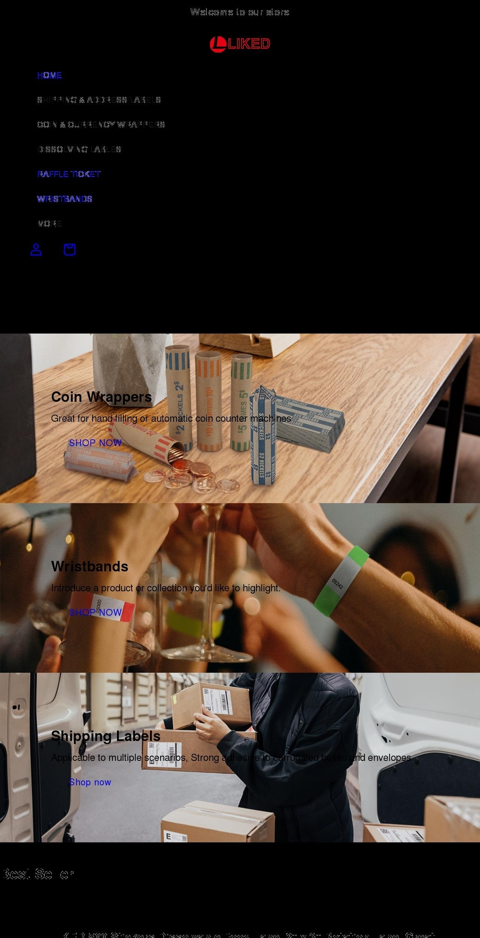 lliked.com shopify website screenshot