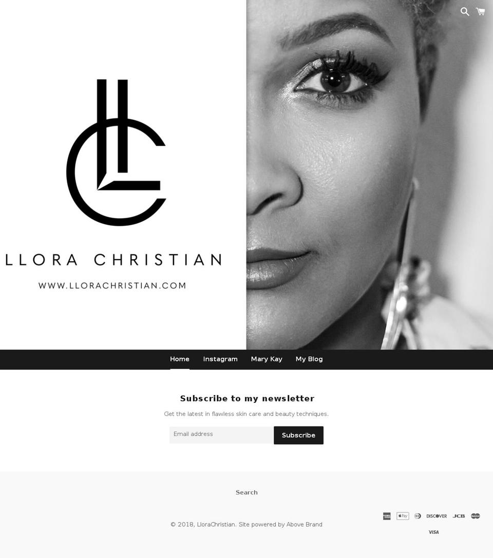 llorachristian.com — Shopify storefront screenshot