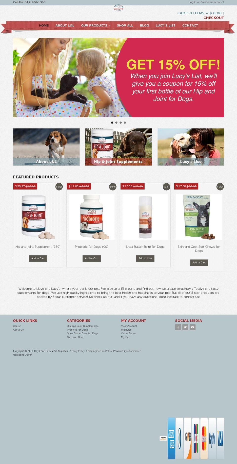 lloydandlucy.com shopify website screenshot