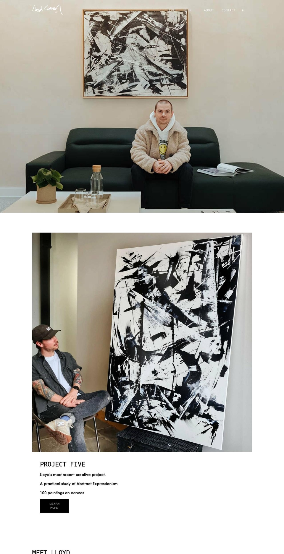 lloydcoenen.com shopify website screenshot