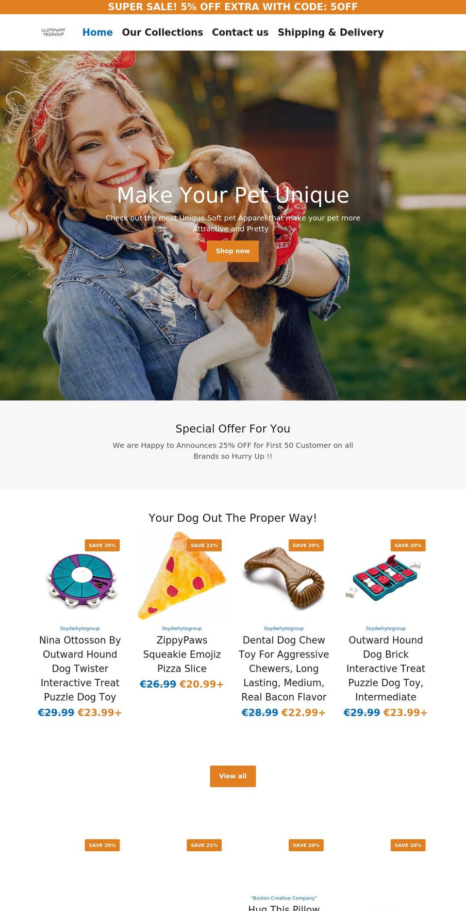 Latest Fast Theme Shopify theme site example lloydwhytegroup.com