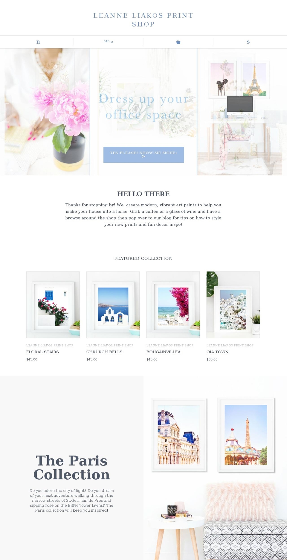 llprintshop.com — Shopify storefront screenshot