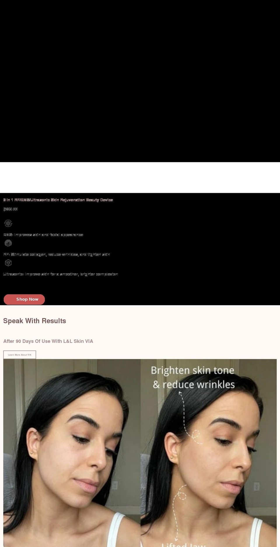 llskinshop.com shopify website screenshot