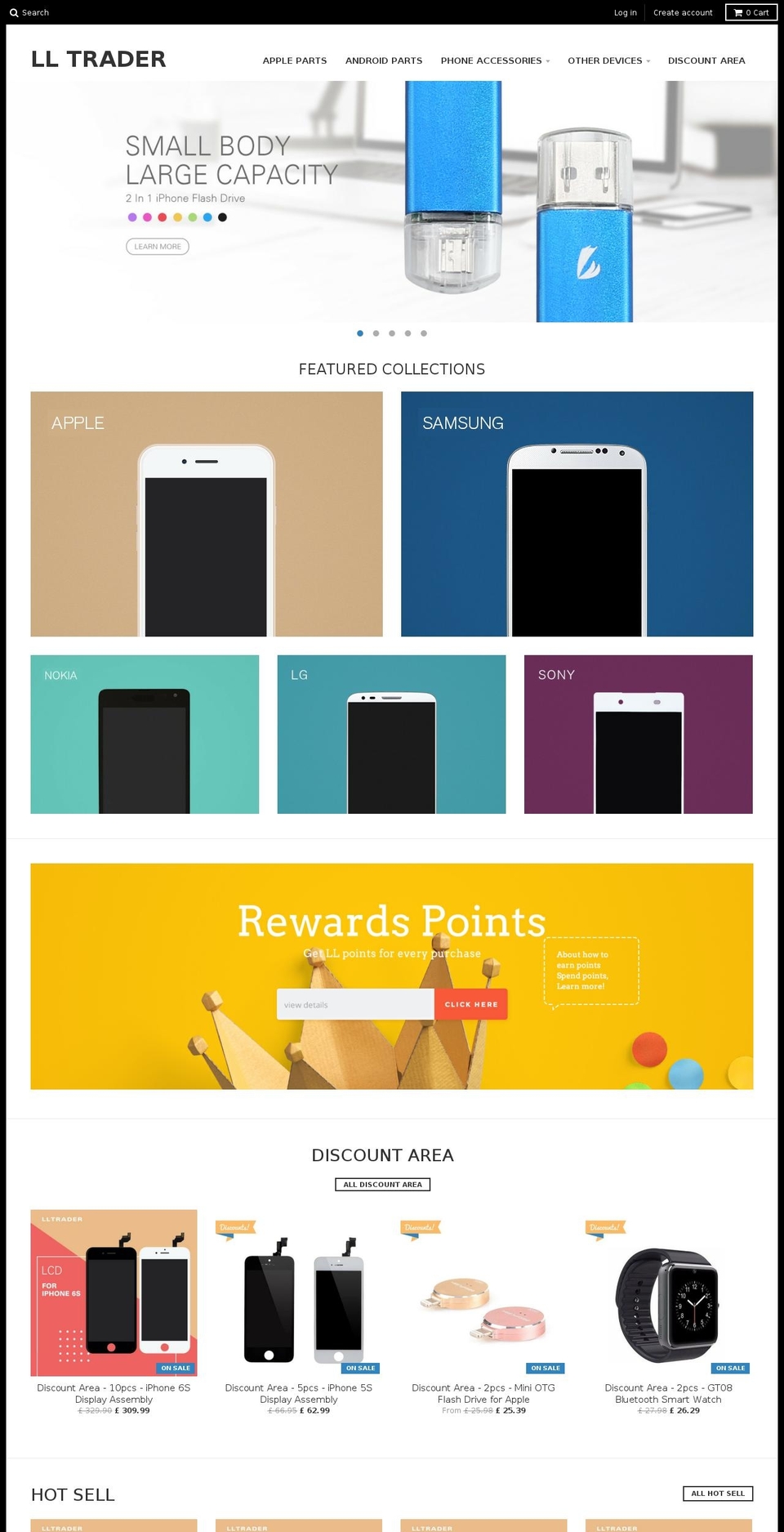 lltrader.com shopify website screenshot