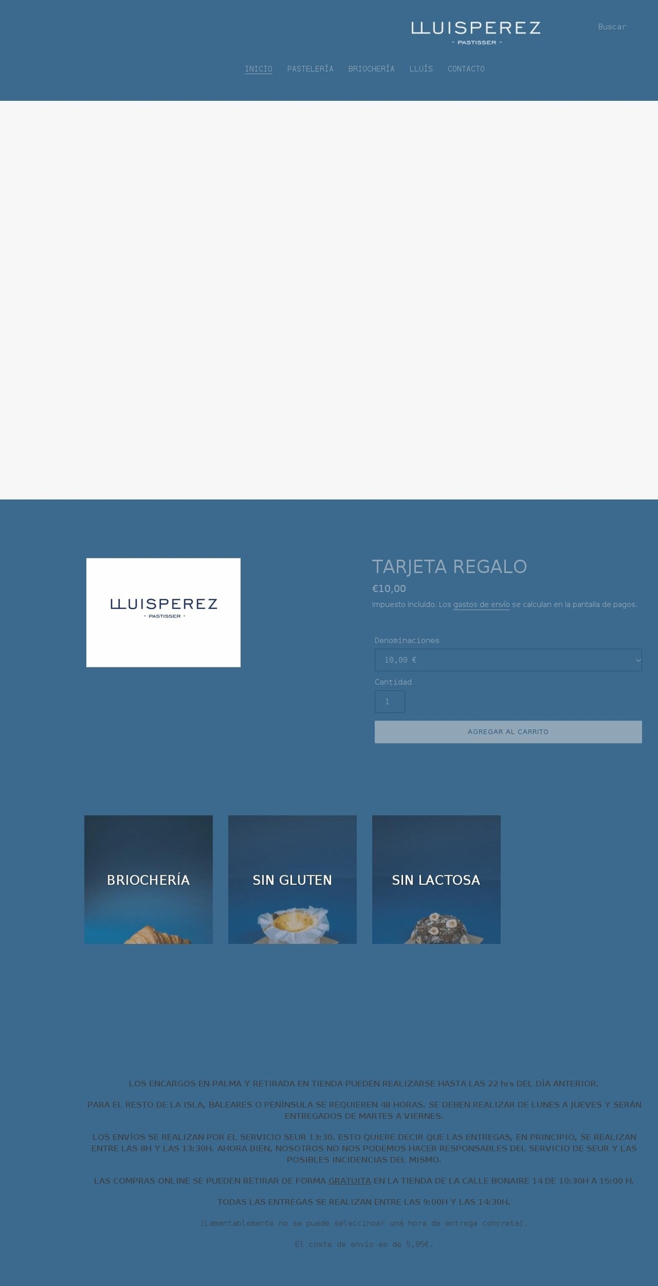 lluisperezpastisser.com shopify website screenshot