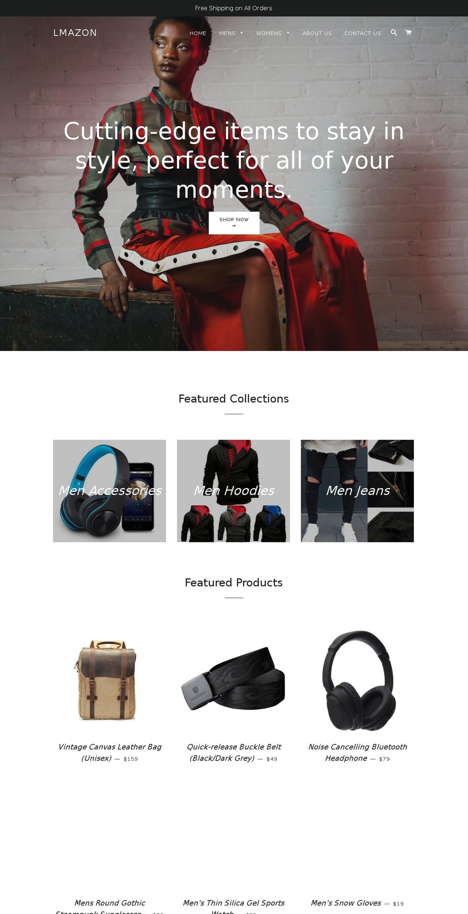 lmazon.com — Shopify storefront screenshot