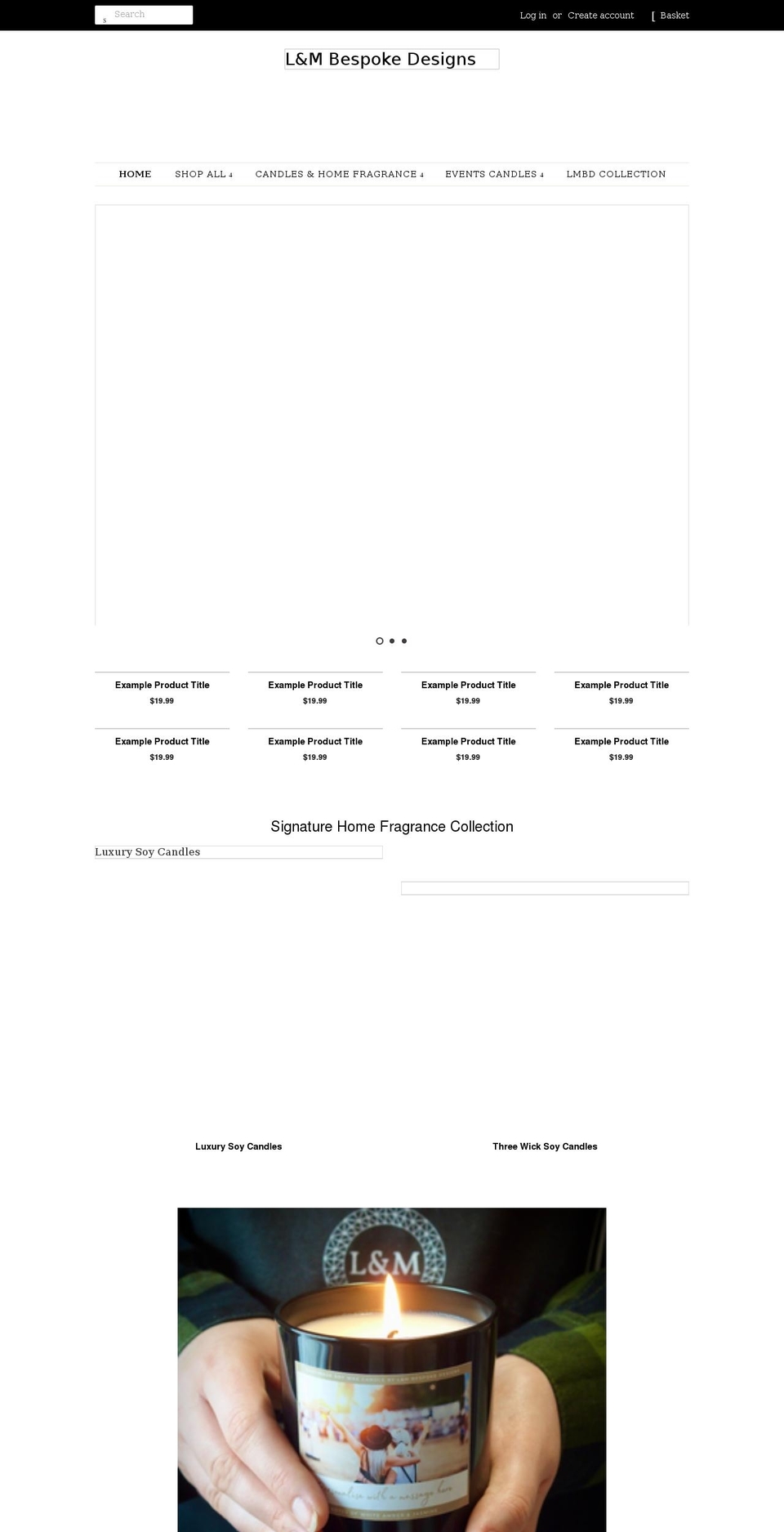 lmbespokedesigns.com shopify website screenshot