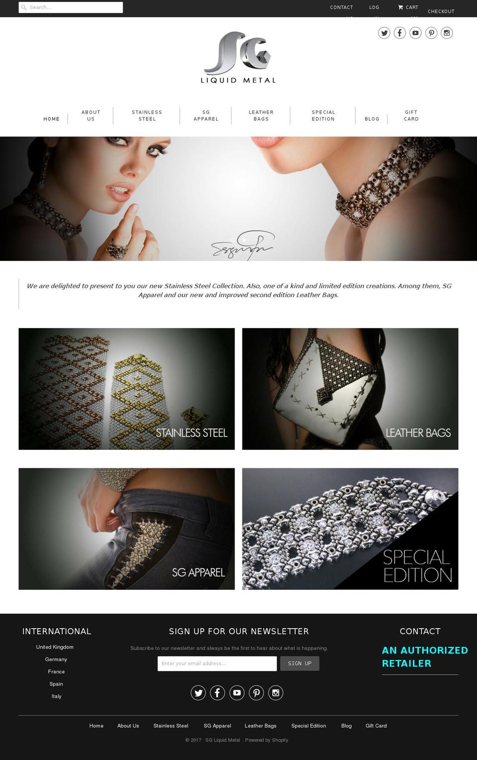 lmcollection.com shopify website screenshot
