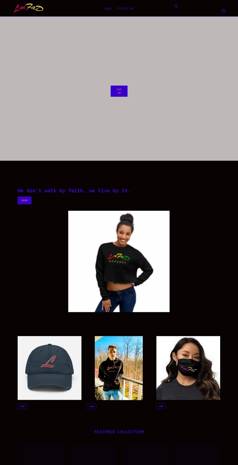 lmfad.com shopify website screenshot