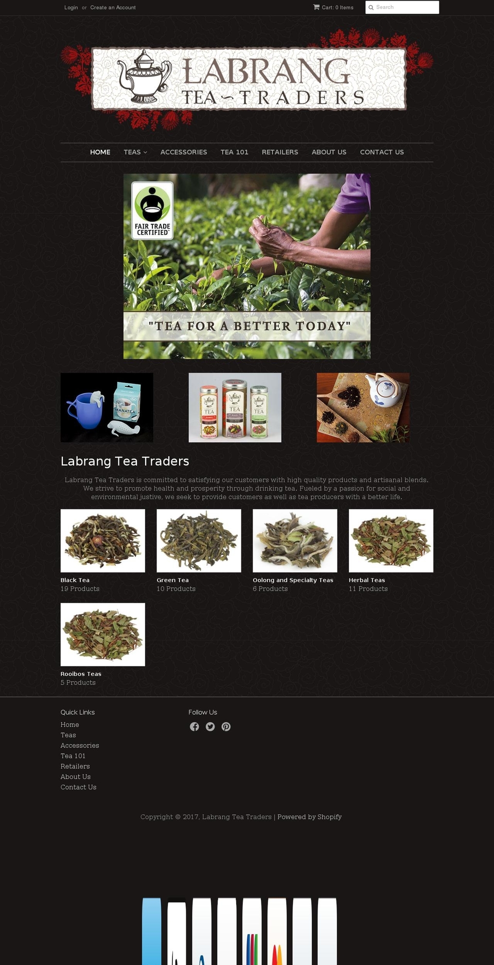 lmftea.com shopify website screenshot