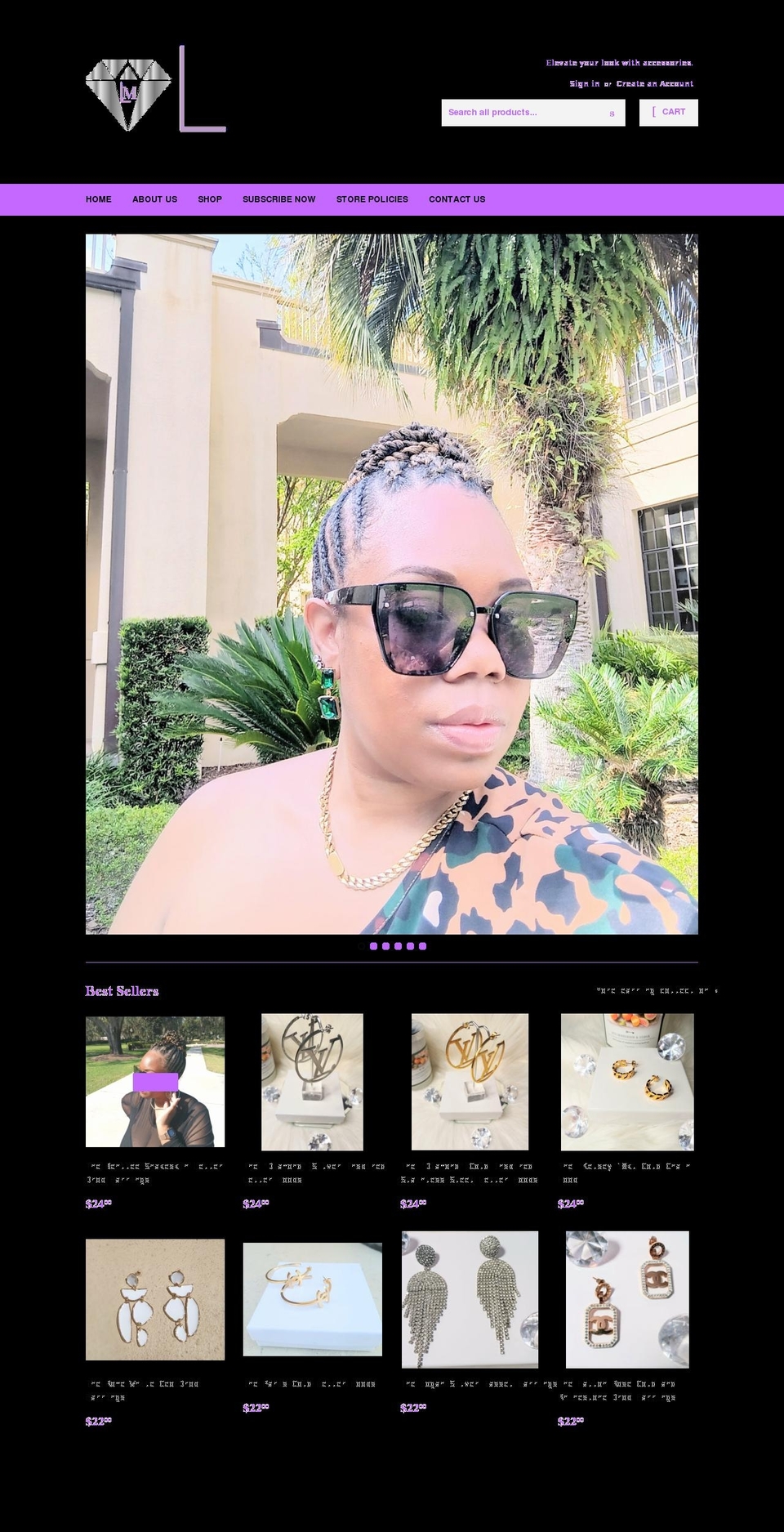 lmichellesboutique.com shopify website screenshot