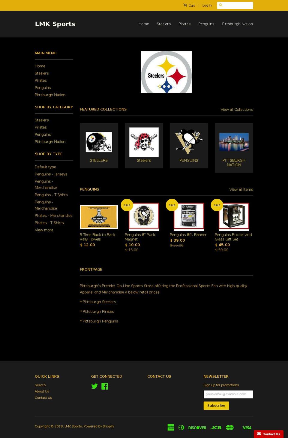 lmksports.com — Shopify storefront screenshot