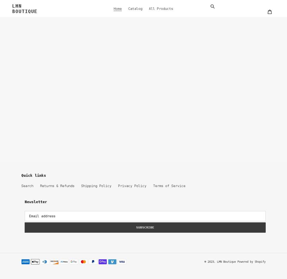 lmnboutiqueandco.com shopify website screenshot