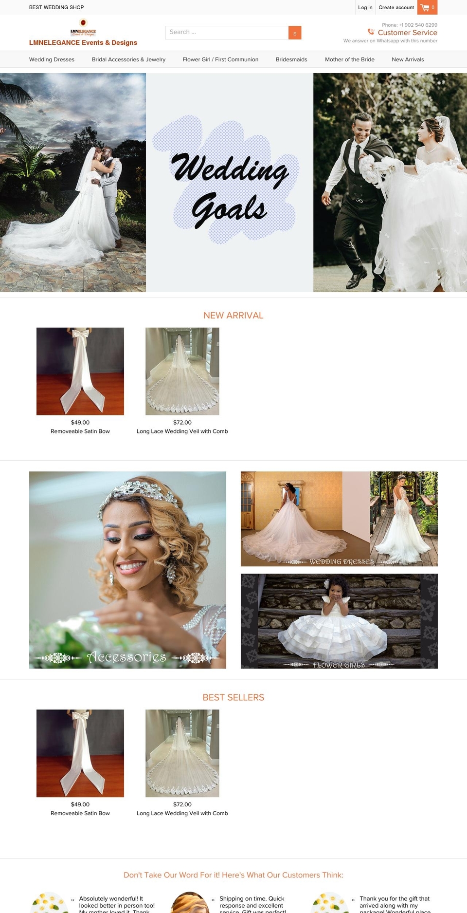 lmnelegance.com — Shopify storefront screenshot