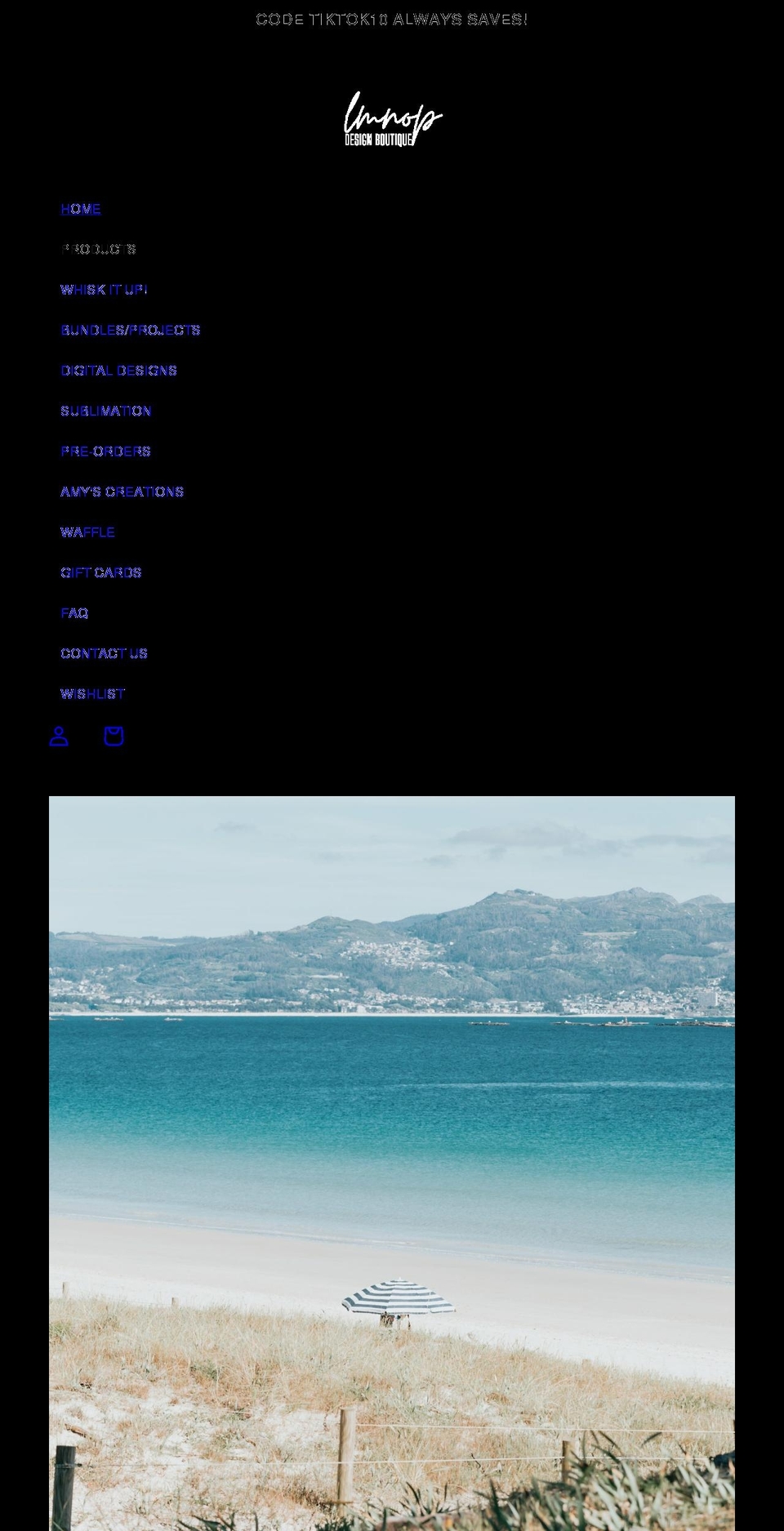 lmnopdesignboutique.com shopify website screenshot