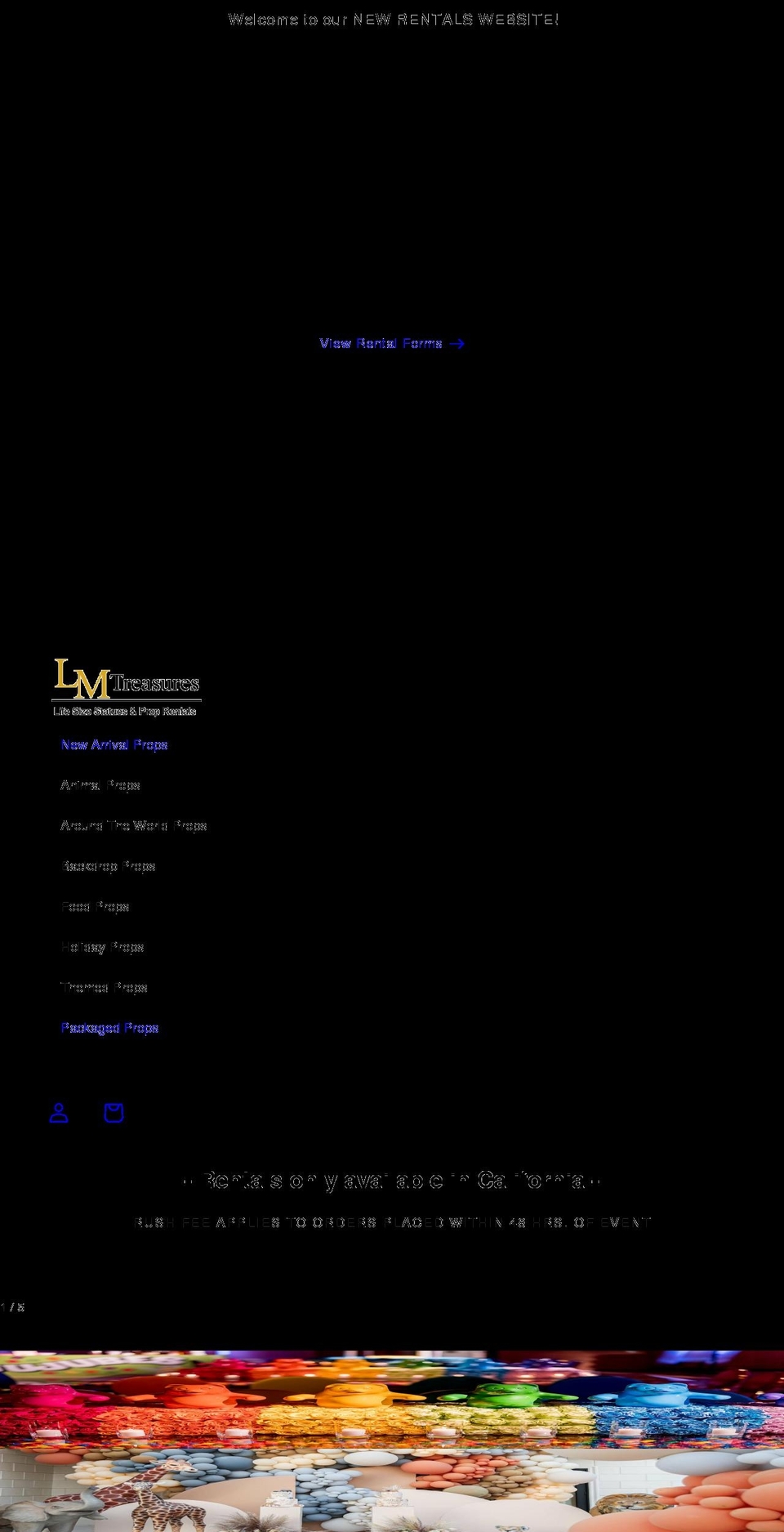 lmproprentals.com — Shopify storefront screenshot