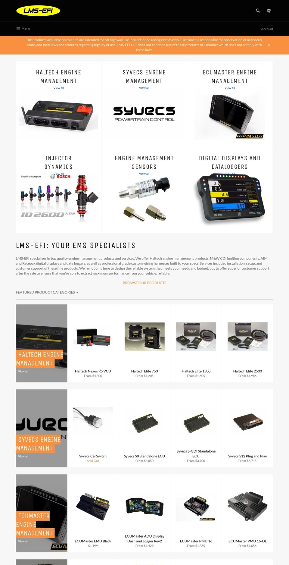 lms-efi-llc.myshopify.com shopify website screenshot