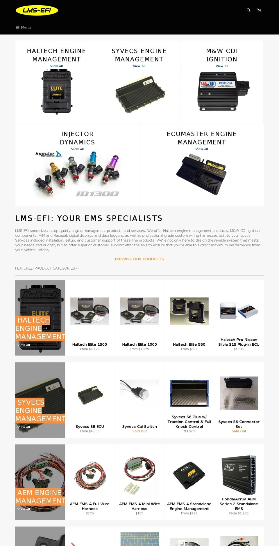 lmsefi.com — Shopify storefront screenshot