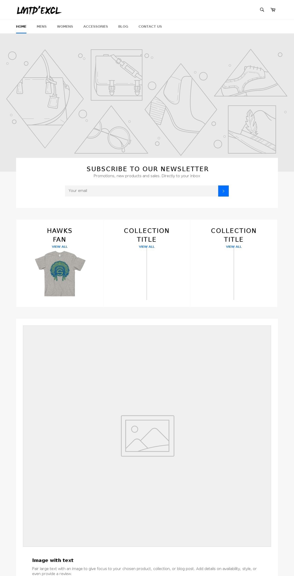 lmtdexcl.com shopify website screenshot