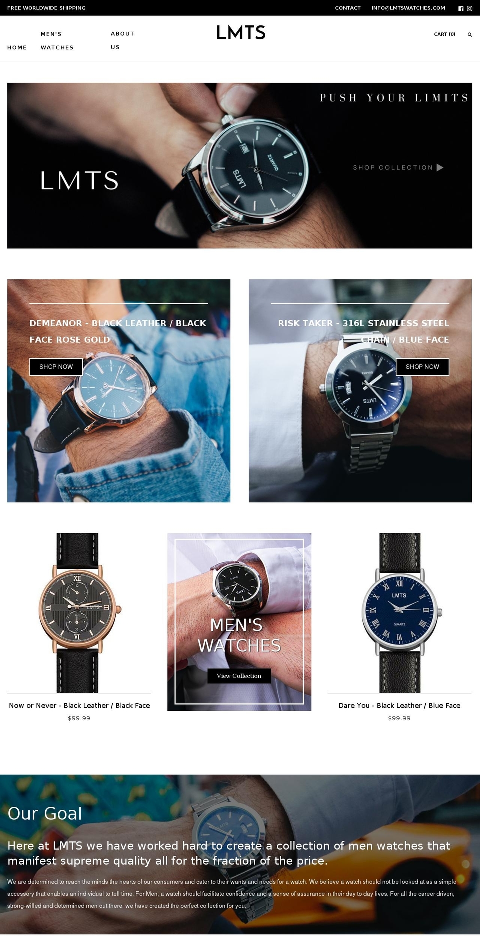 lmtswatches.com — Shopify storefront screenshot