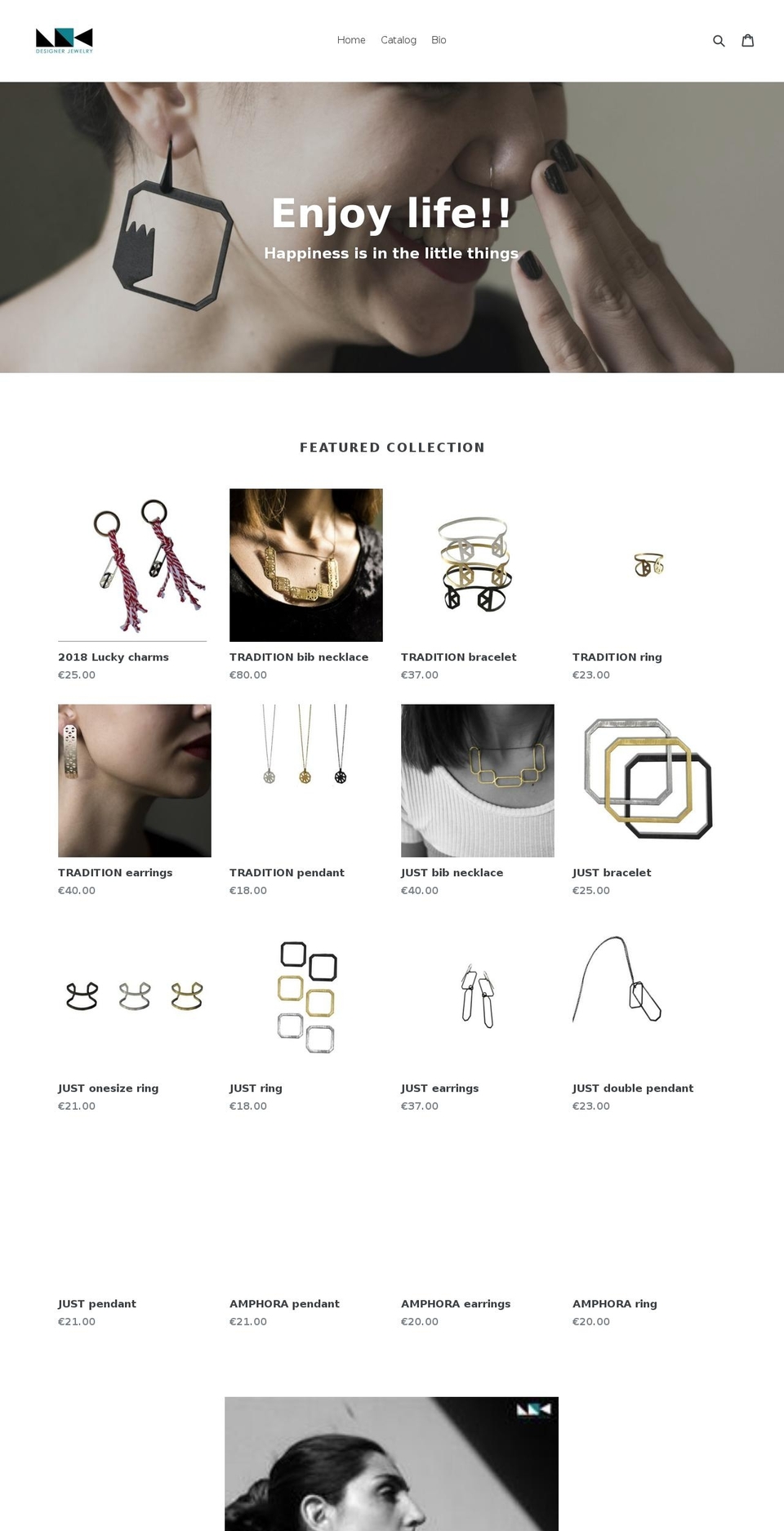 lnejewelry.com — Shopify storefront screenshot