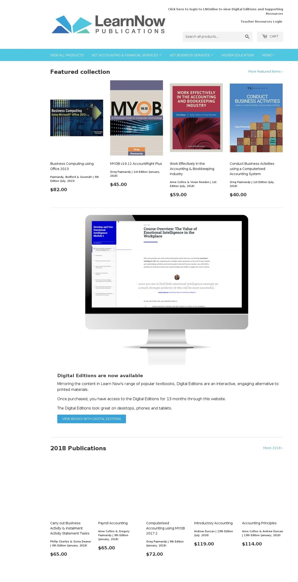 lnonline.com.au shopify website screenshot