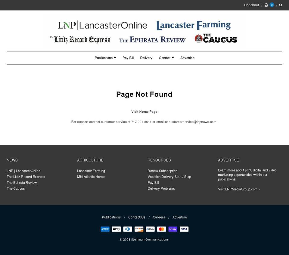lnpextragive.com — Shopify storefront screenshot