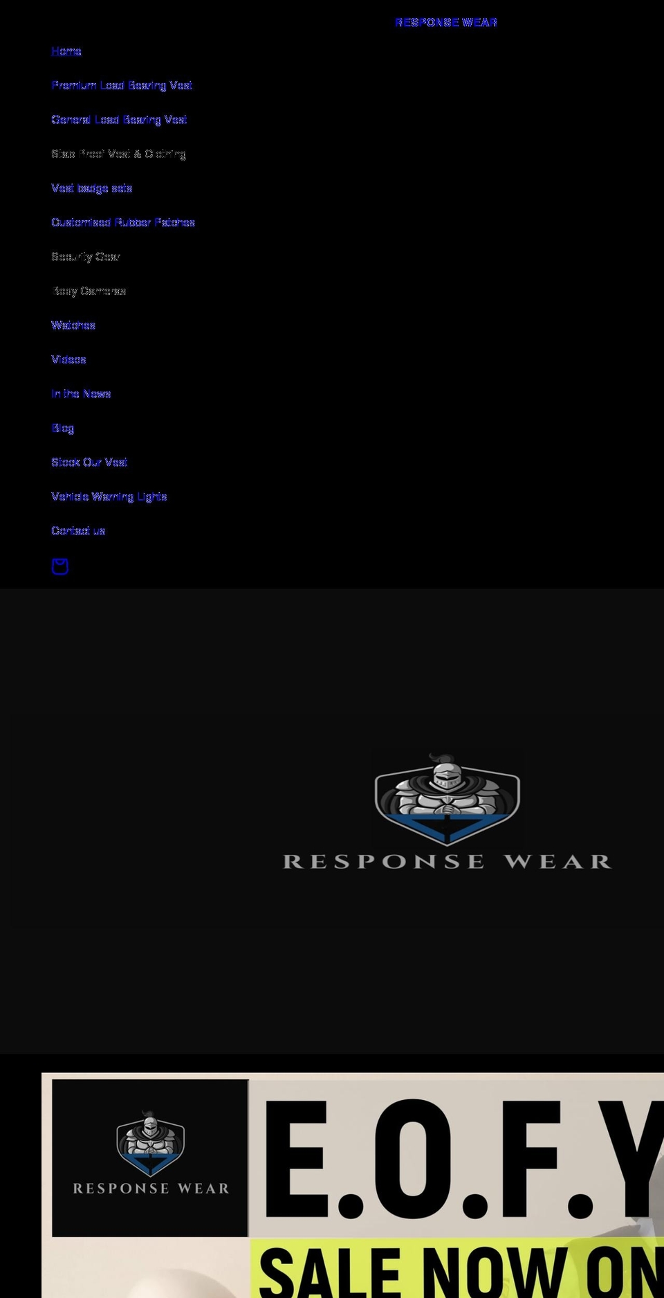 loadbearingvest.com.au shopify website screenshot