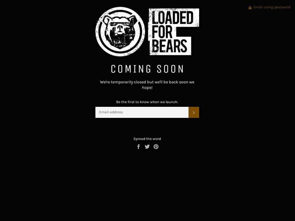 loadedforbears.co.uk shopify website screenshot