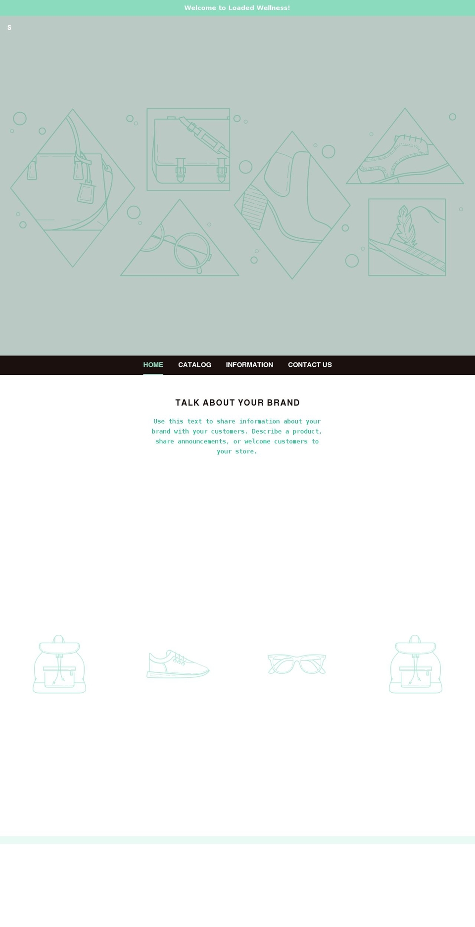 loadedwellness.com shopify website screenshot