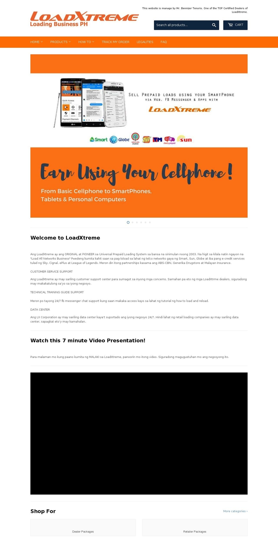 loadingbusinessph.com — Shopify storefront screenshot