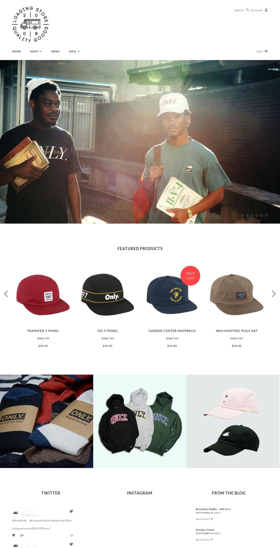 loadingstore.com shopify website screenshot