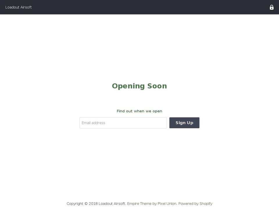 loadoutairsoft.com — Shopify storefront screenshot