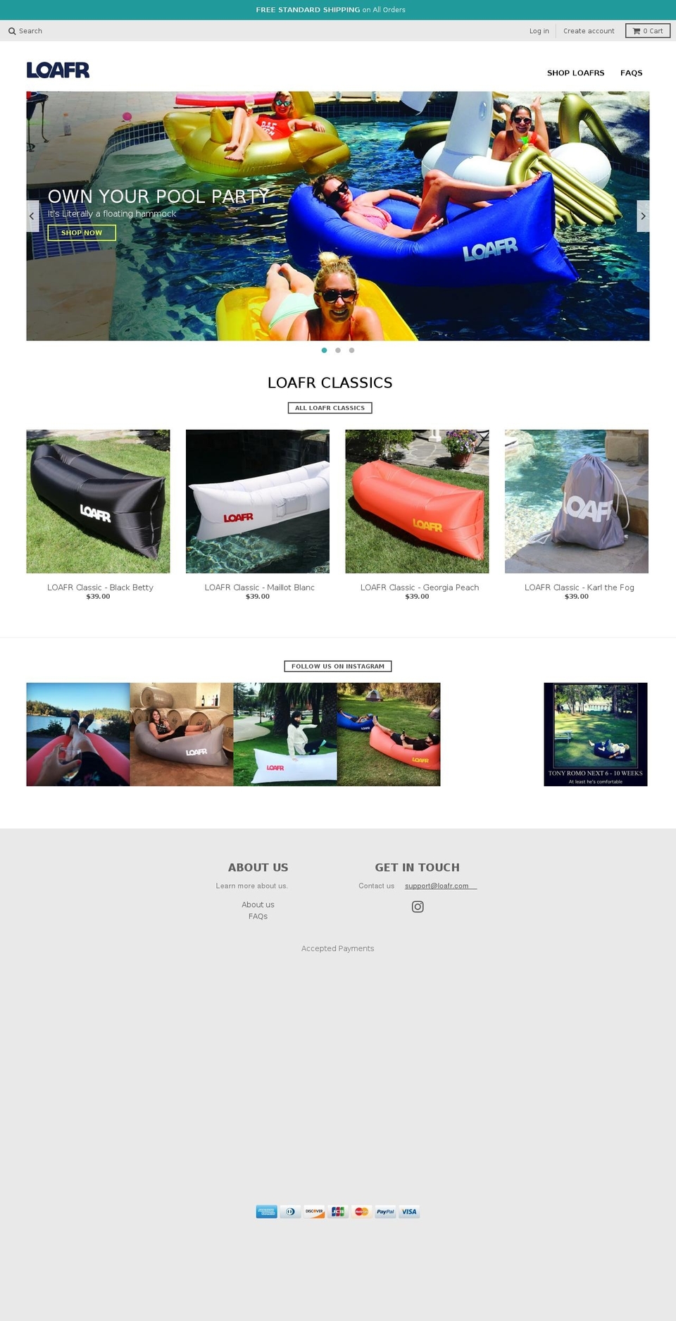 loafr.com shopify website screenshot