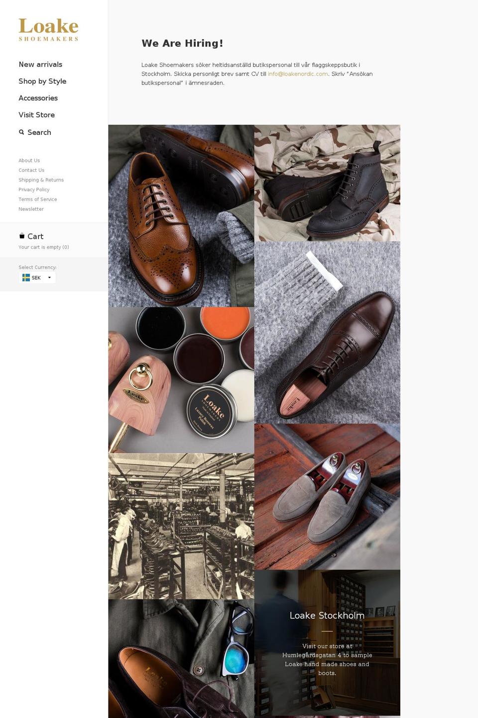loakenordic.com shopify website screenshot