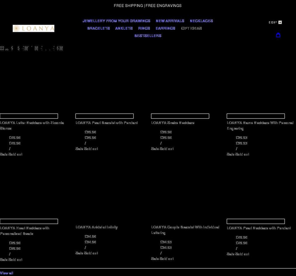 loanya-jewelry.com shopify website screenshot