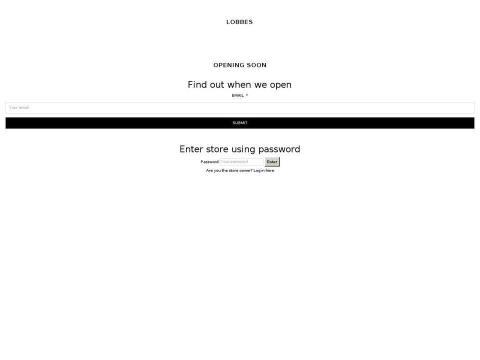 lobbes.com shopify website screenshot