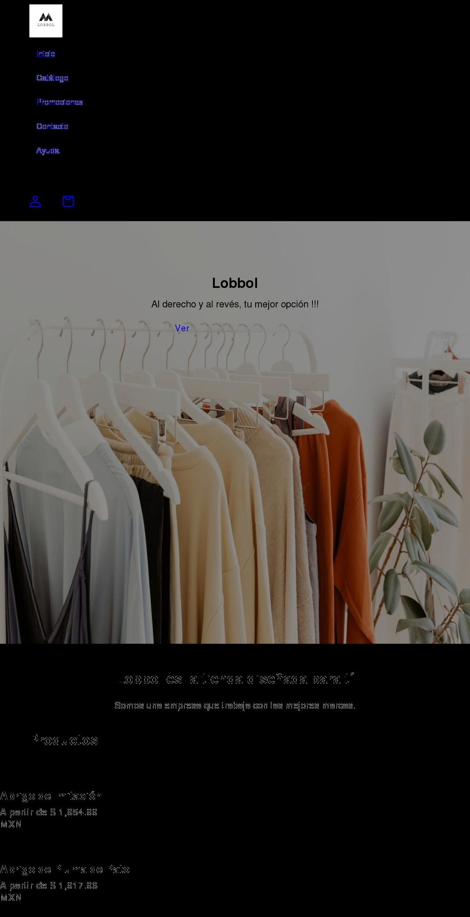 lobbol.com shopify website screenshot