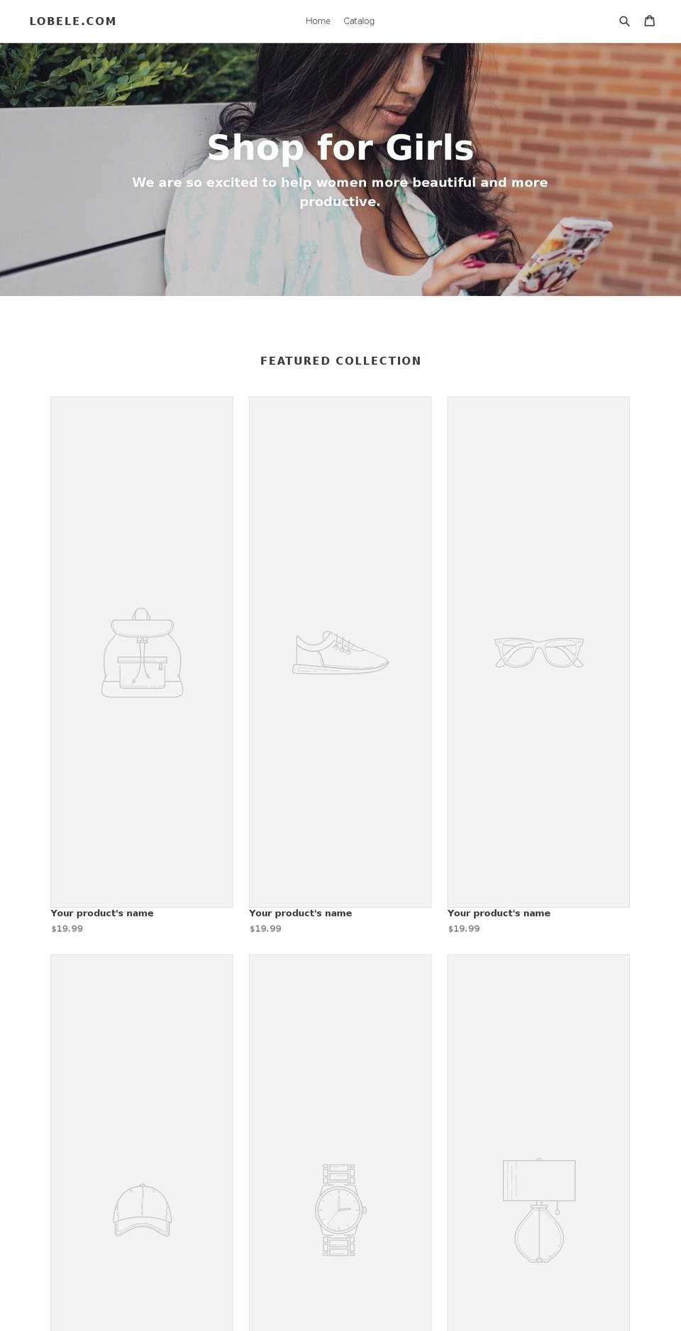 lobele.com shopify website screenshot