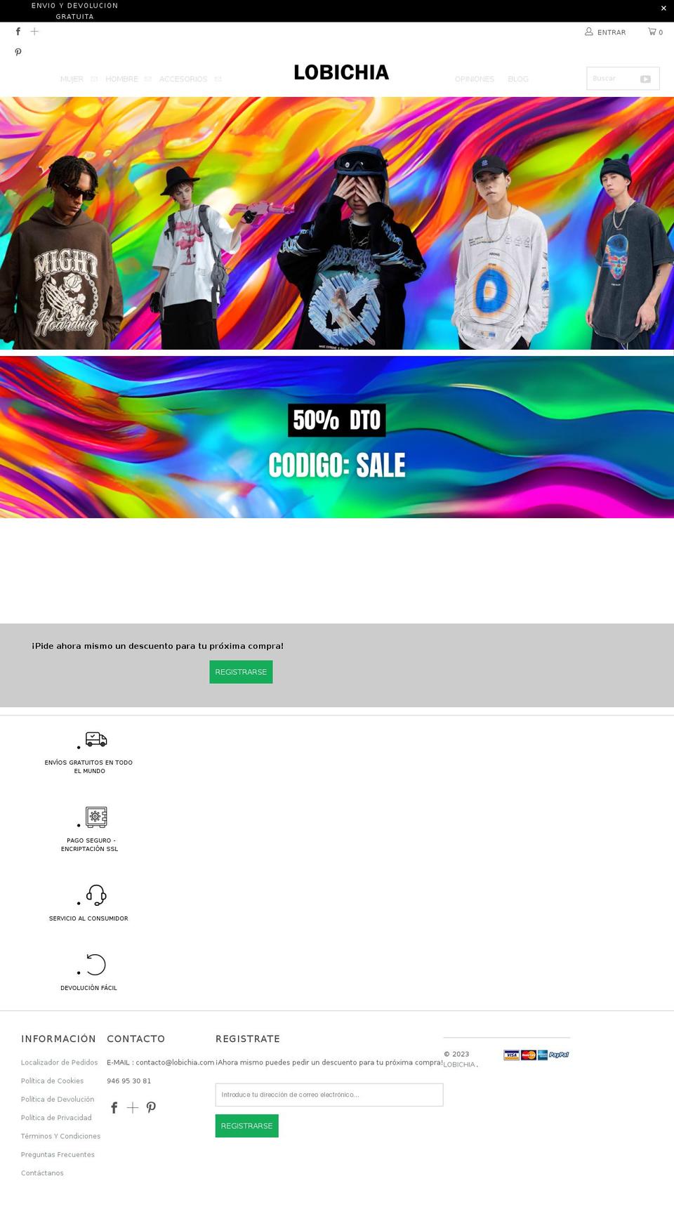 lobichia.com shopify website screenshot