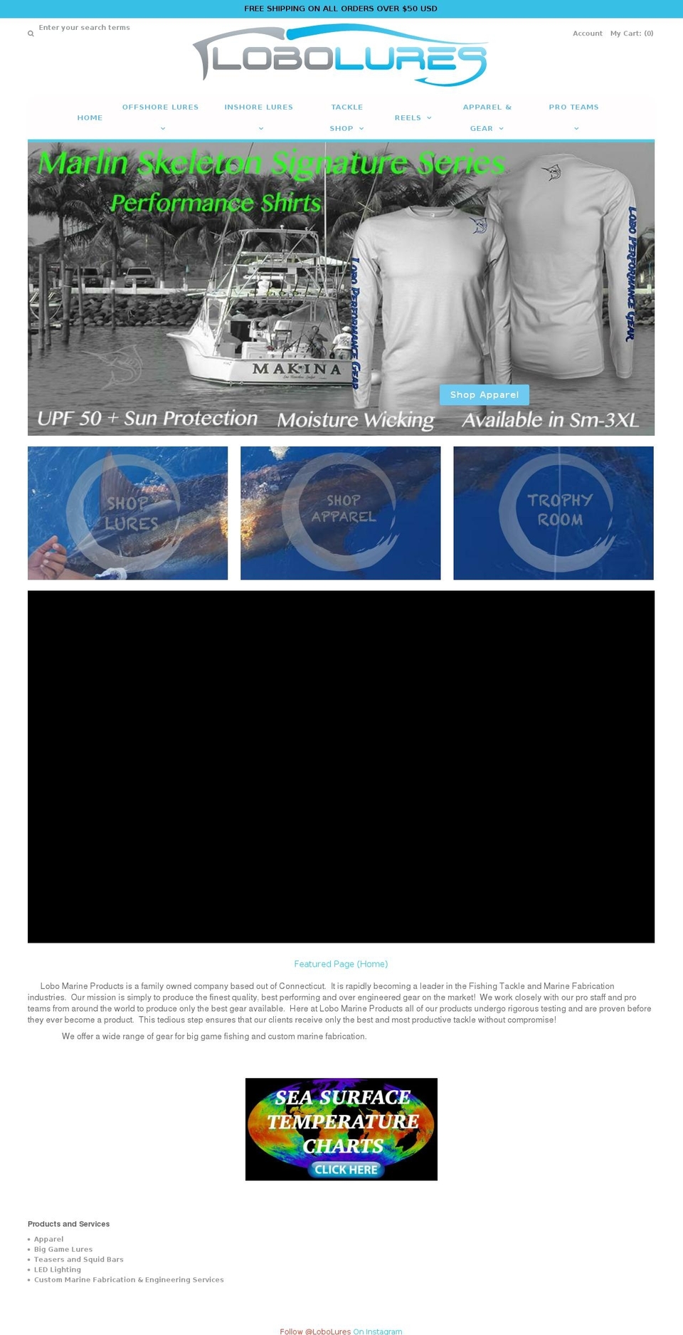 lobolures.com shopify website screenshot