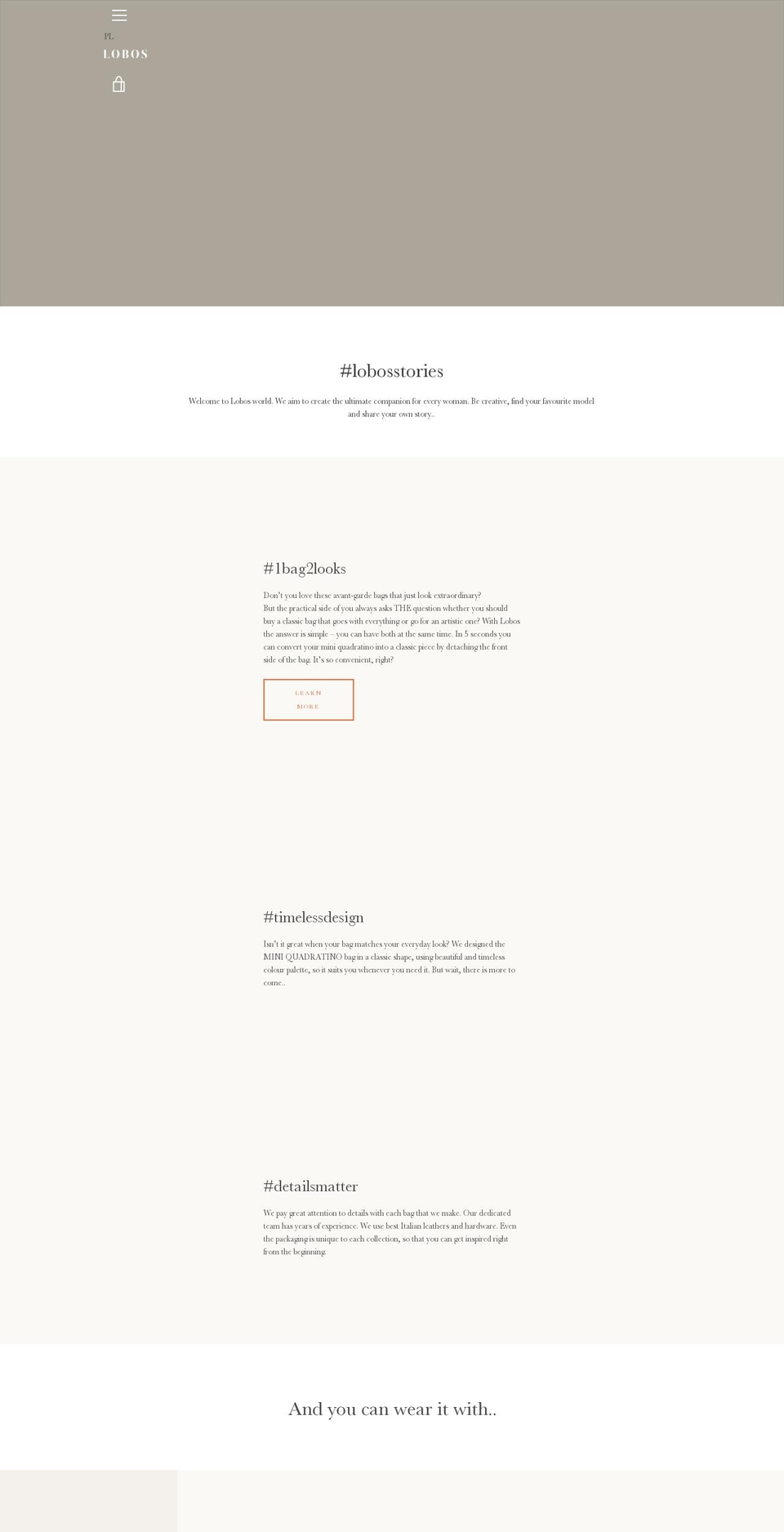 lobos.it shopify website screenshot