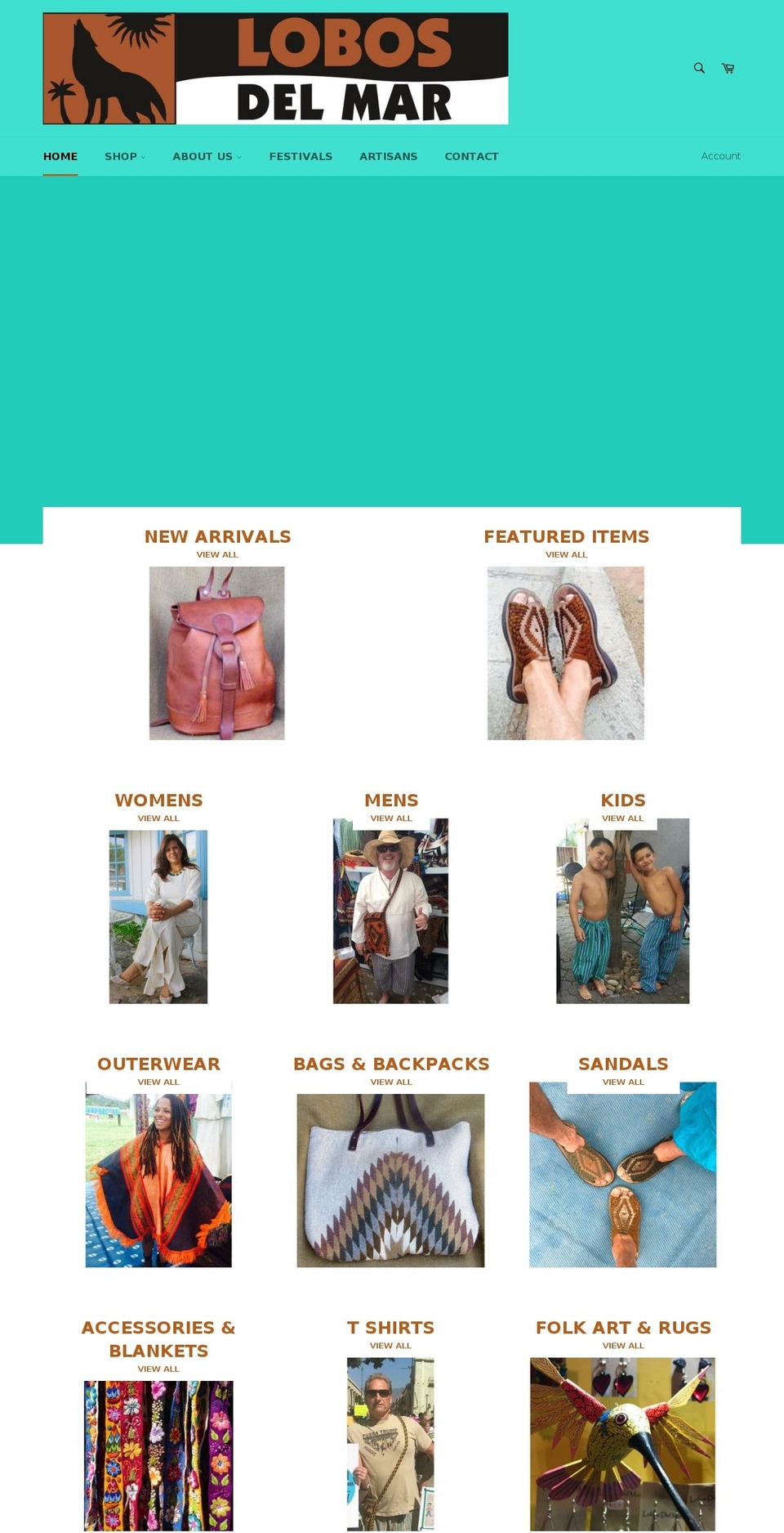 lobosdelmar.com shopify website screenshot
