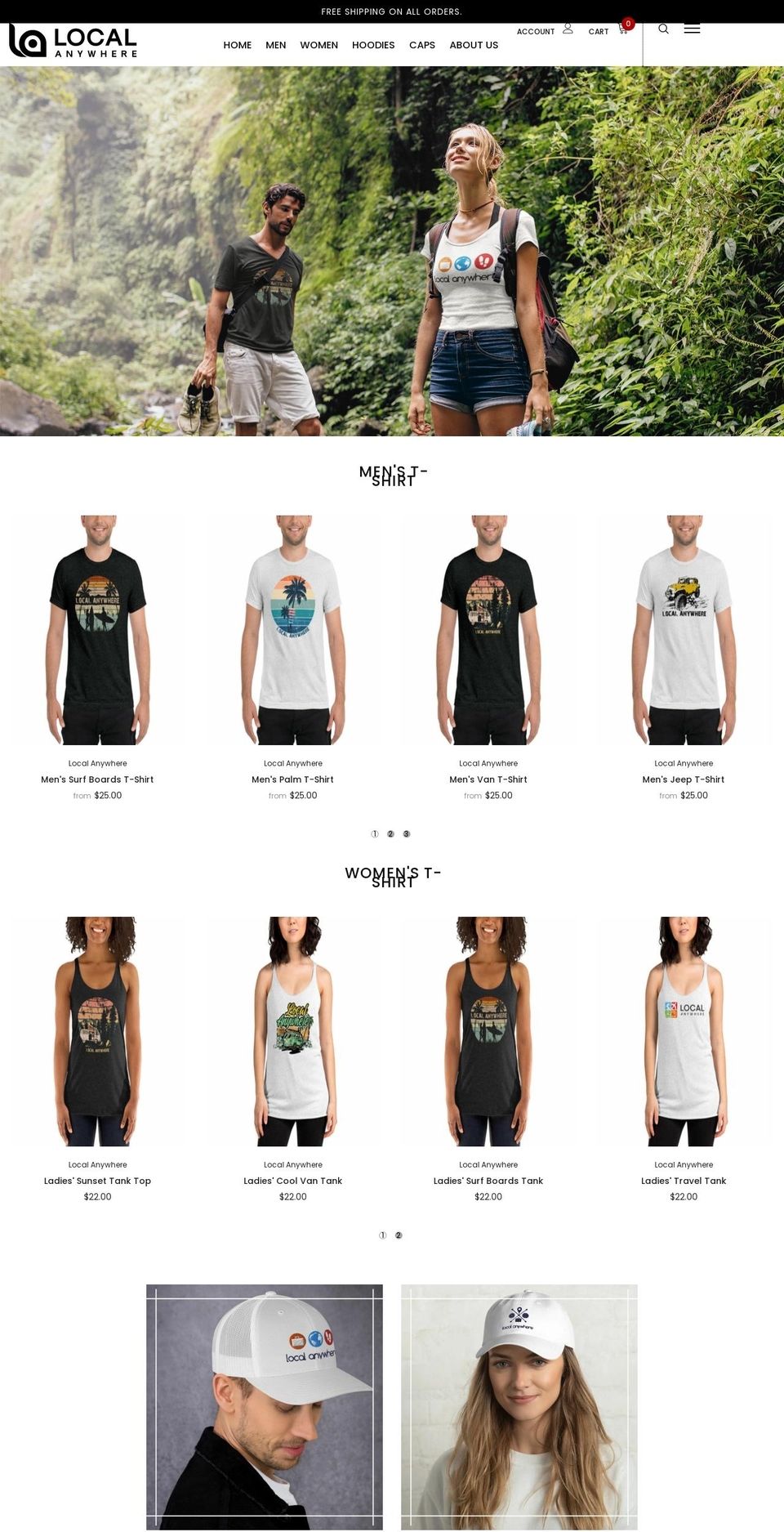 local-anywhere.com shopify website screenshot