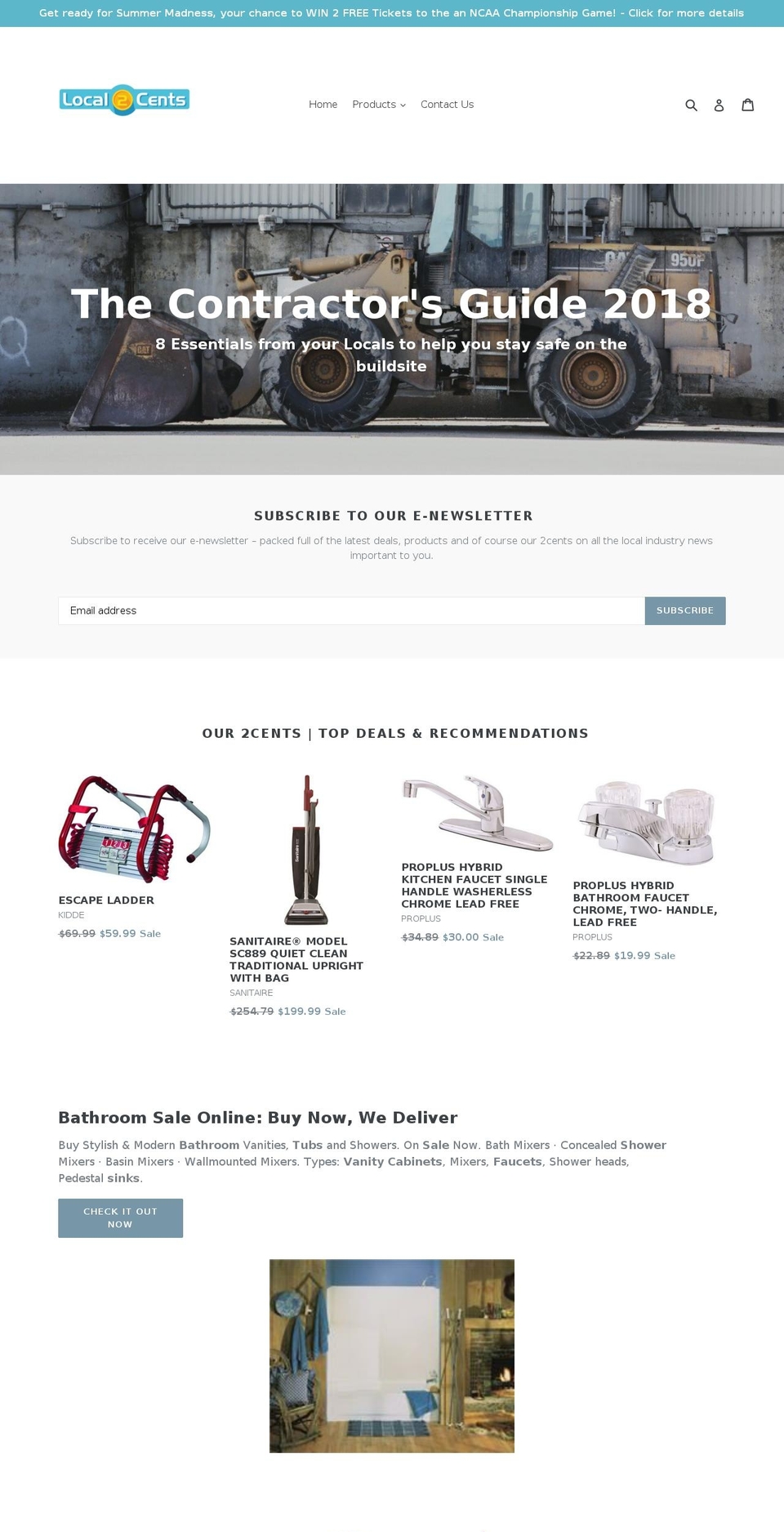 local2cents.com shopify website screenshot