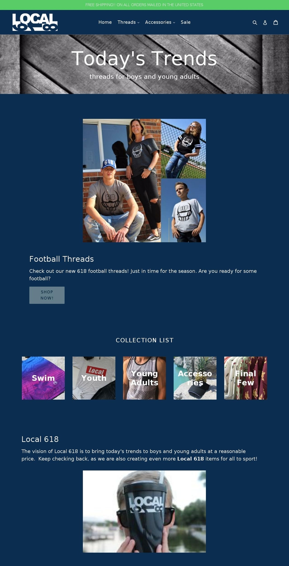 local618.com shopify website screenshot
