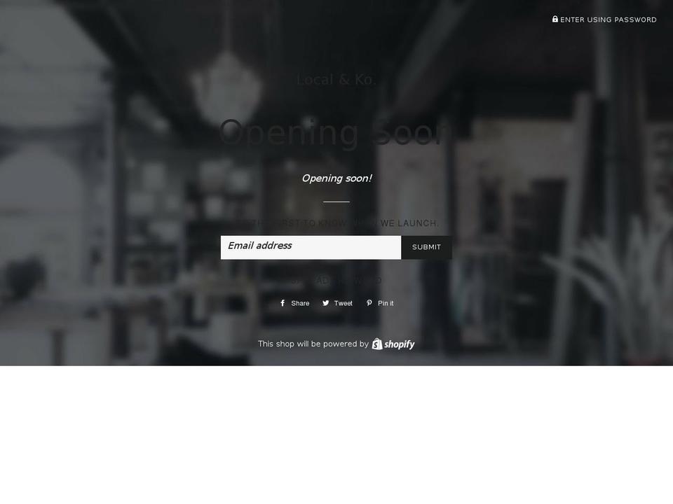 localandko.com — Shopify storefront screenshot