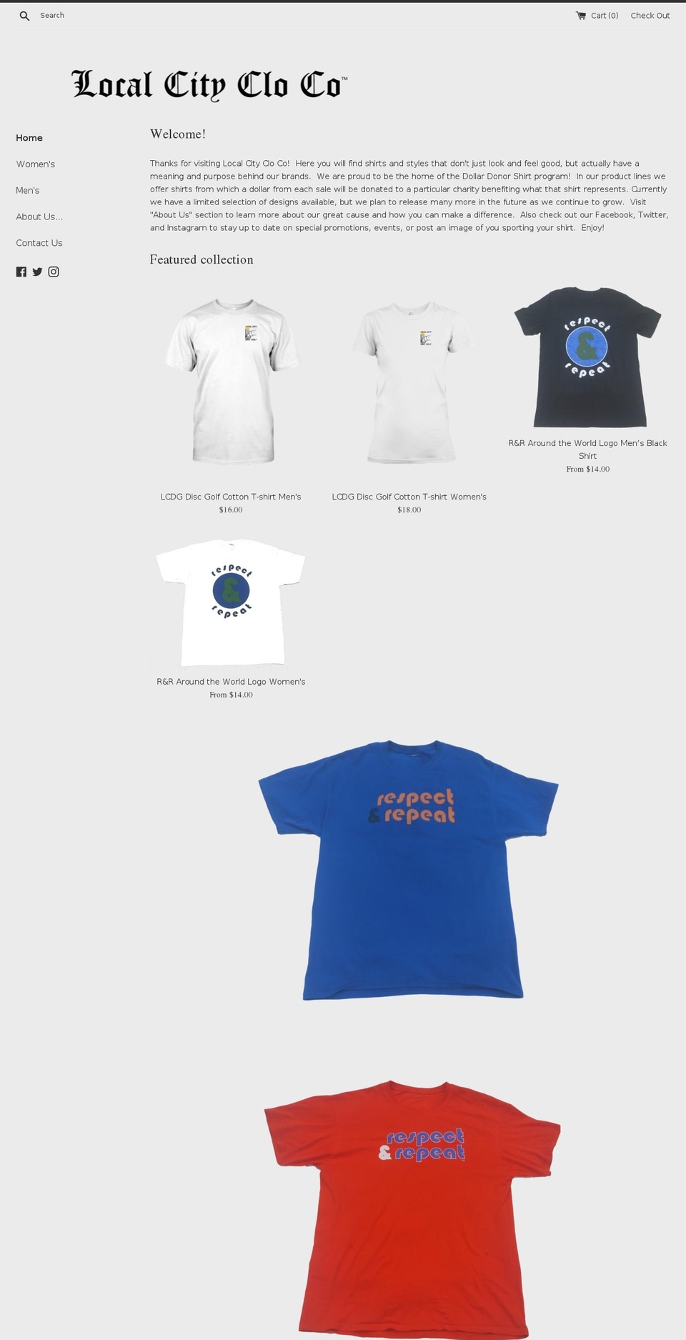 localcitycloco.com — Shopify storefront screenshot