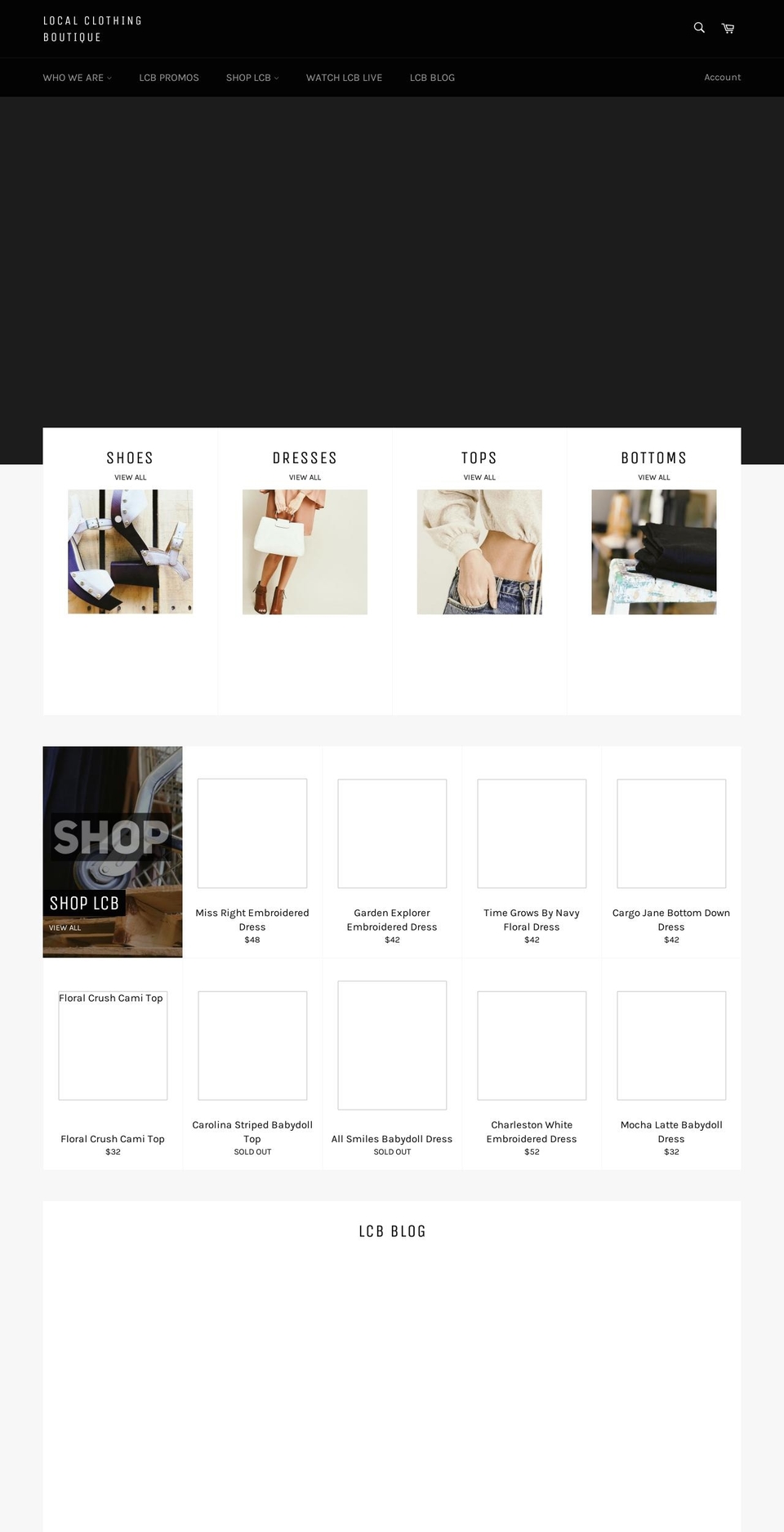 localclothingboutique.com — Shopify storefront screenshot
