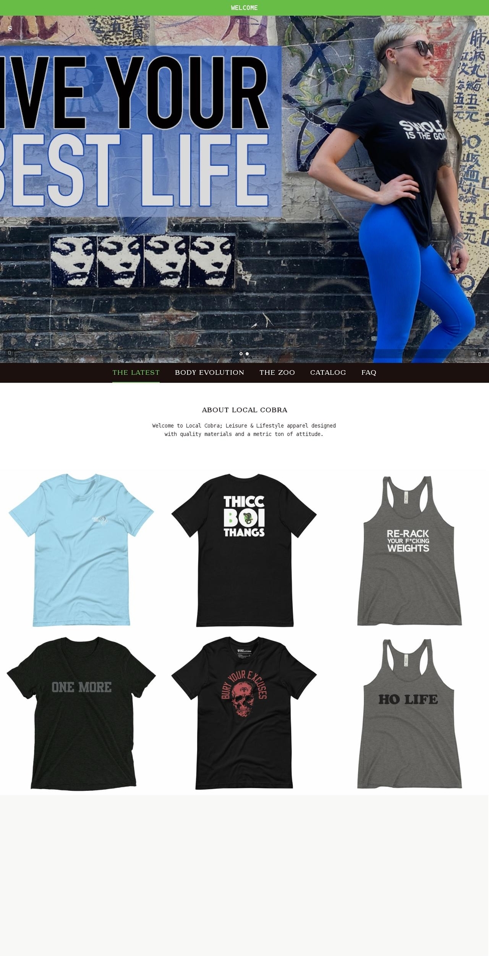 localcobra.com shopify website screenshot